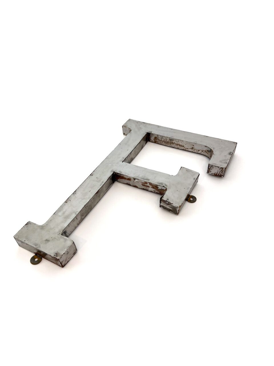 Wall Mounted Letter 'F' Antique Finish 400mm 16" High - Image 2