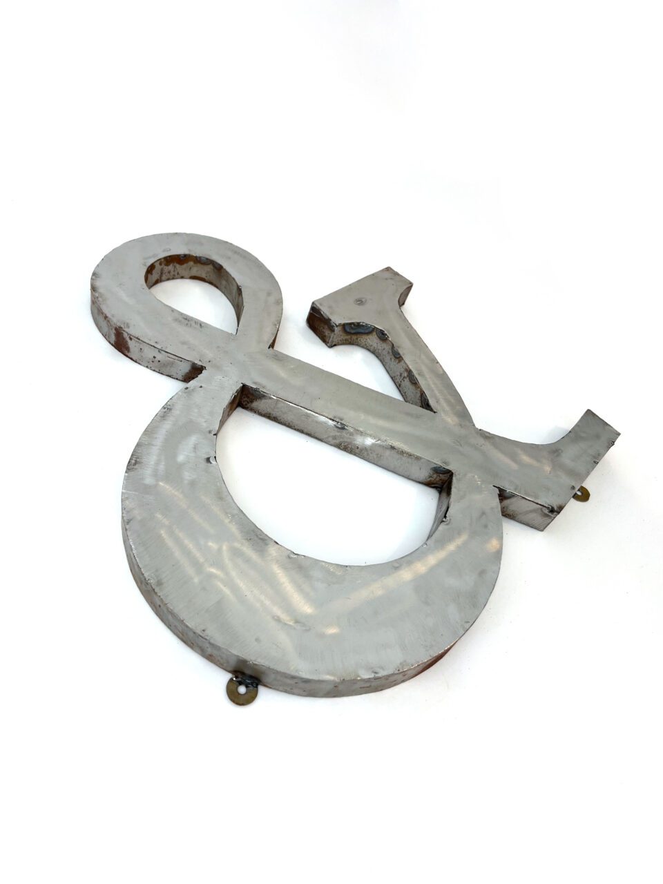Wall Mounted Letter '&' Antique Finish 400mm 16" High - Image 3