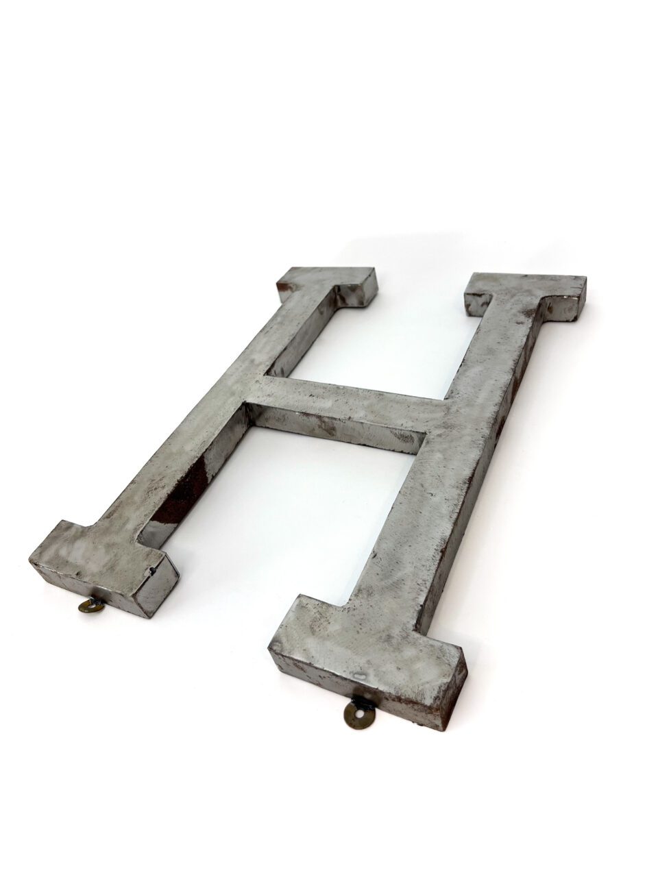 Wall Mounted Letter 'H' Antique Finish 400mm 16" High - Image 2