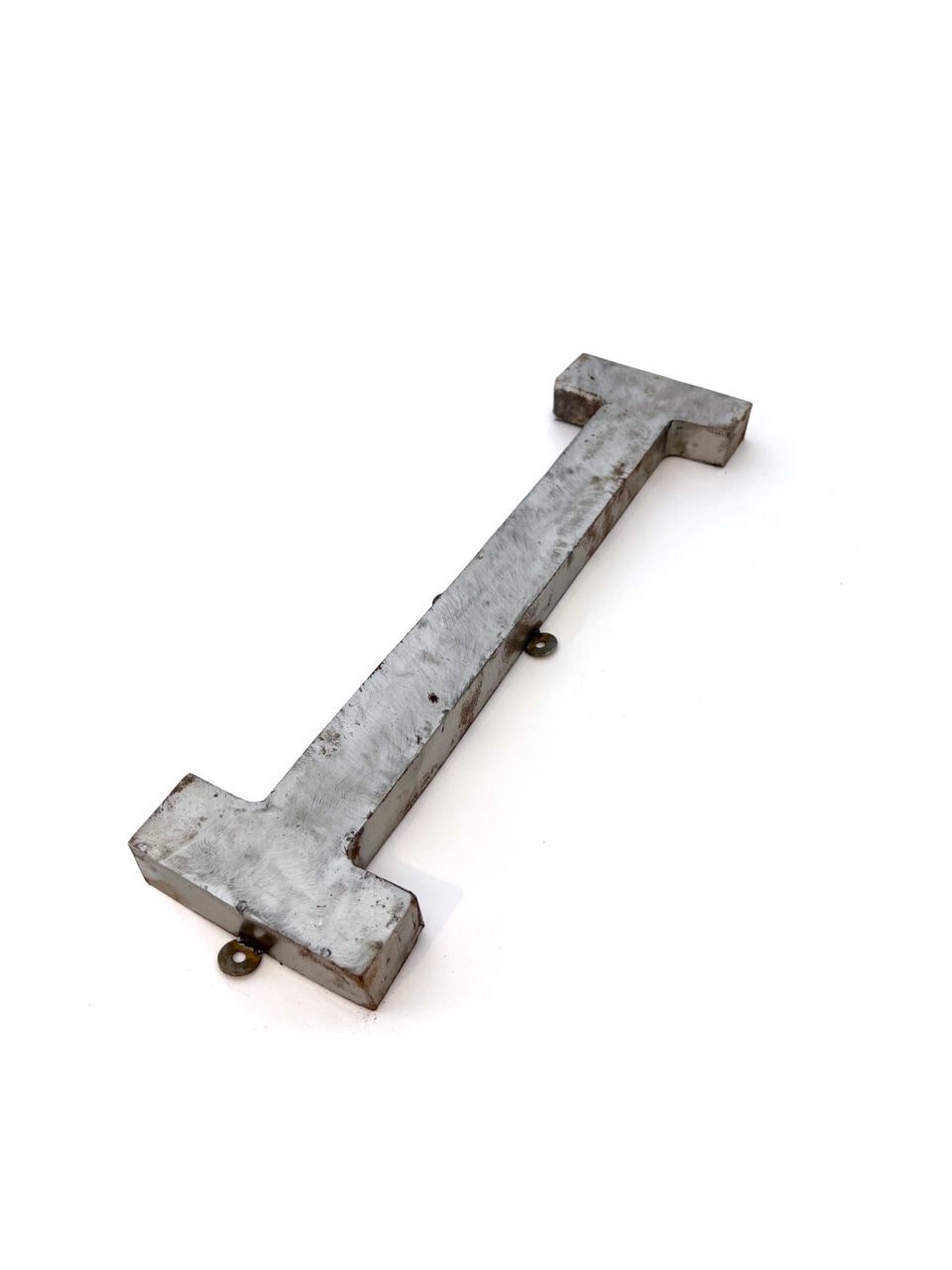 Wall Mounted Letter 'I' Antique Finish 400mm 16" High - Image 2