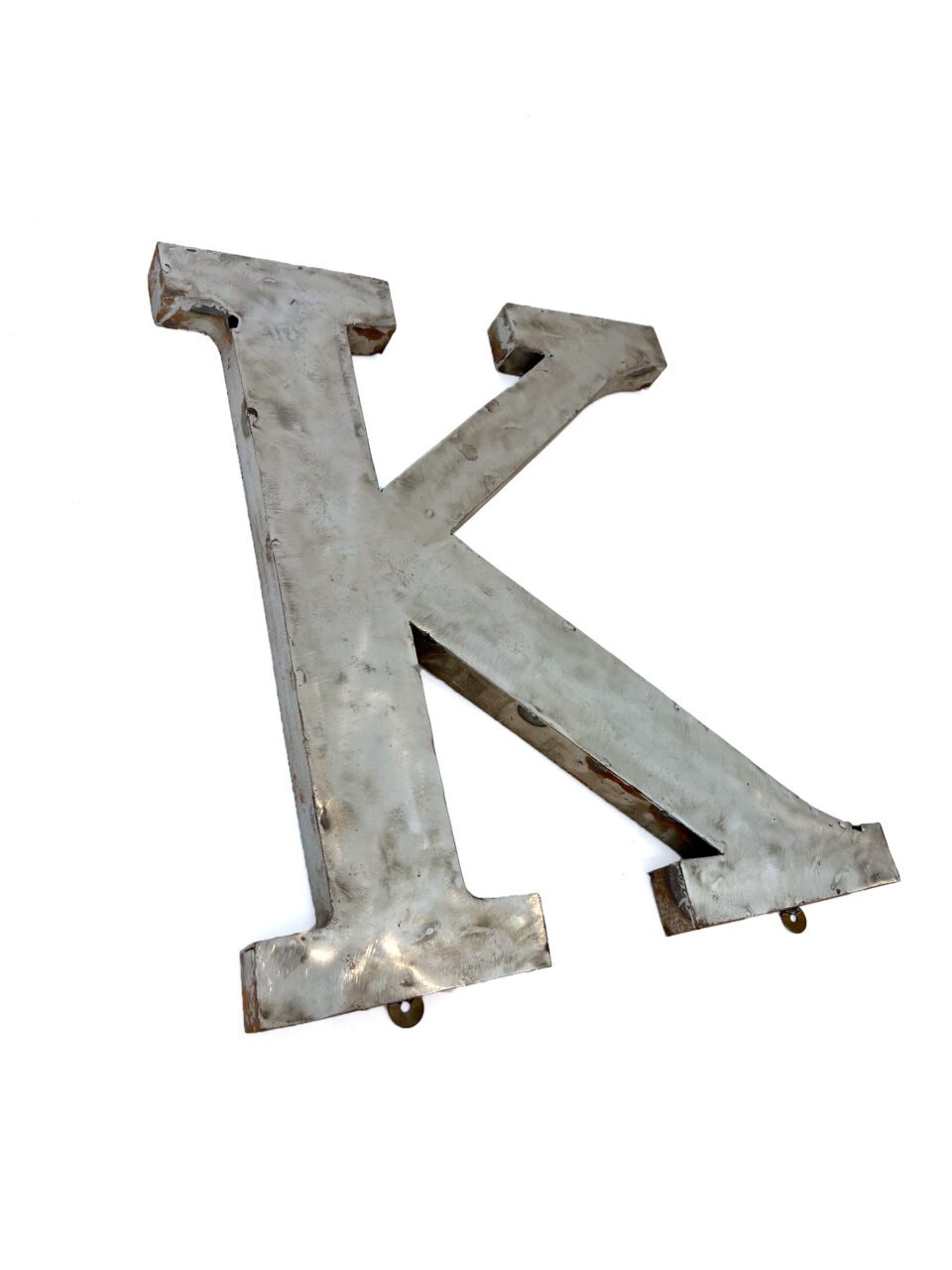 Wall Mounted Letter 'K' Antique Finish 400mm 16" High - Image 2