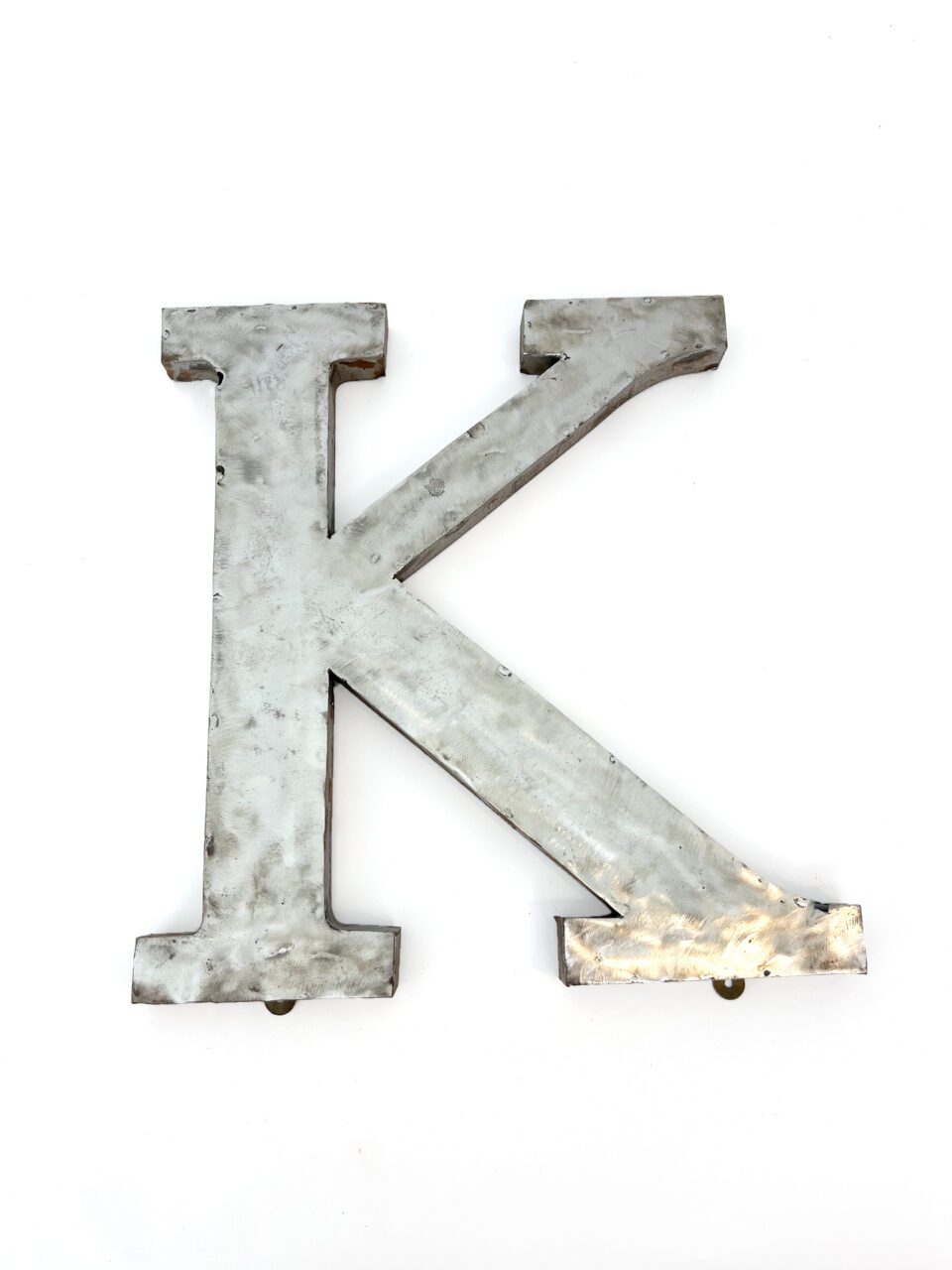 Wall Mounted Letter 'K' Antique Finish 400mm 16" High - Image 3