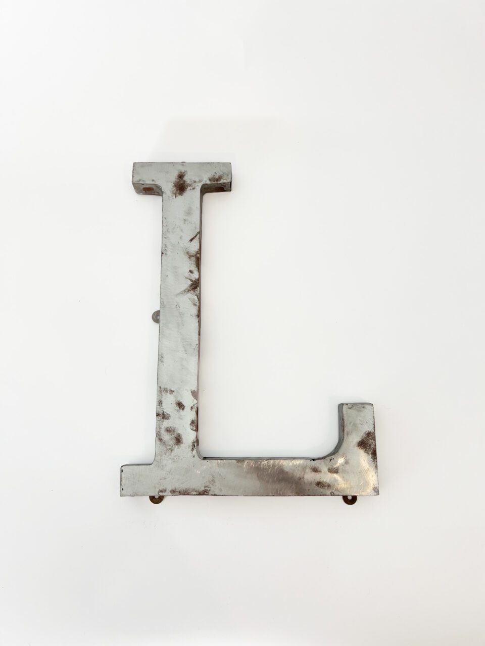 Wall Mounted Letter 'L' Antique Finish 400mm 16" High - Image 4