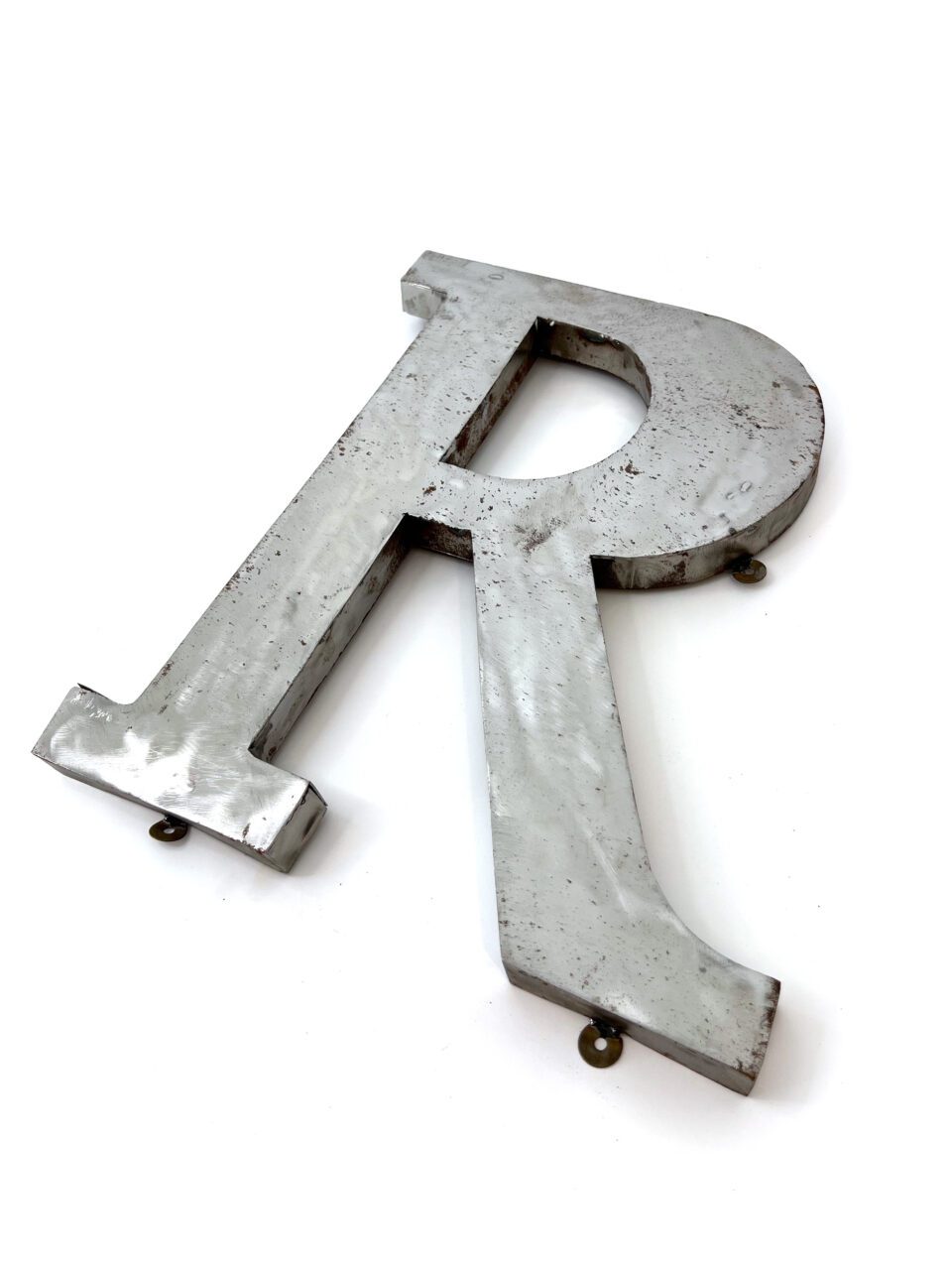 Wall Mounted Letter 'R' Antique Finish 400mm 16" High - Image 2