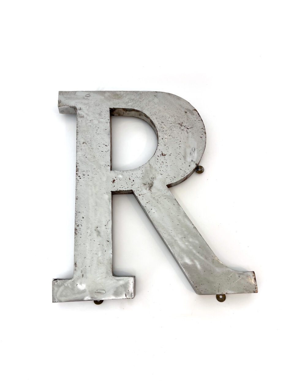 Wall Mounted Letter 'R' Antique Finish 400mm 16" High - Image 3