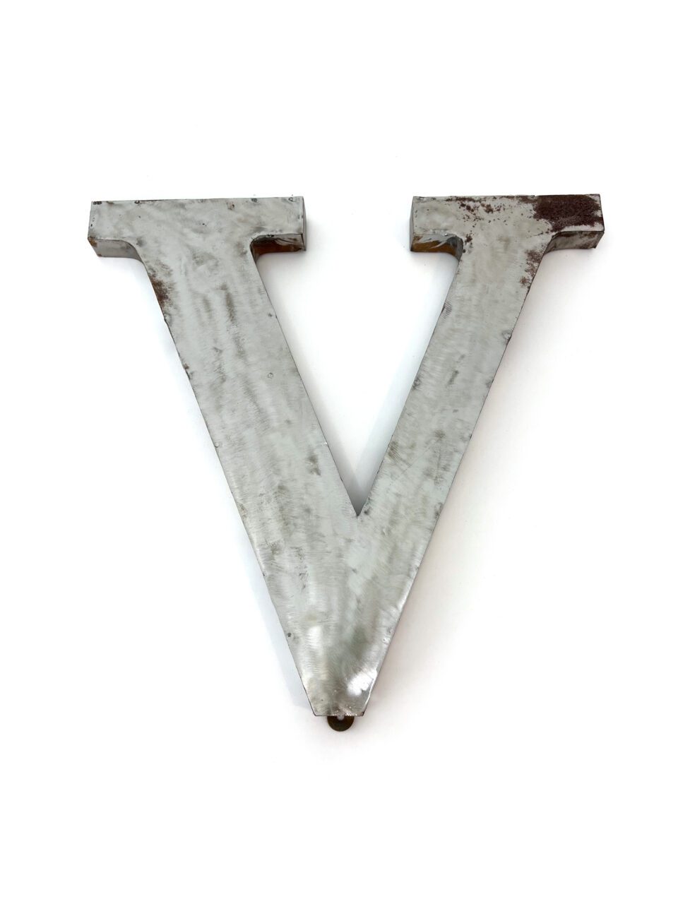 Wall Mounted Letter 'V' Antique Finish 400mm 16" High - Image 3