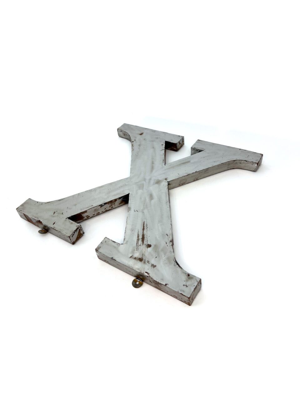 Wall Mounted Letter 'X' Antique Finish 400mm 16" High - Image 2