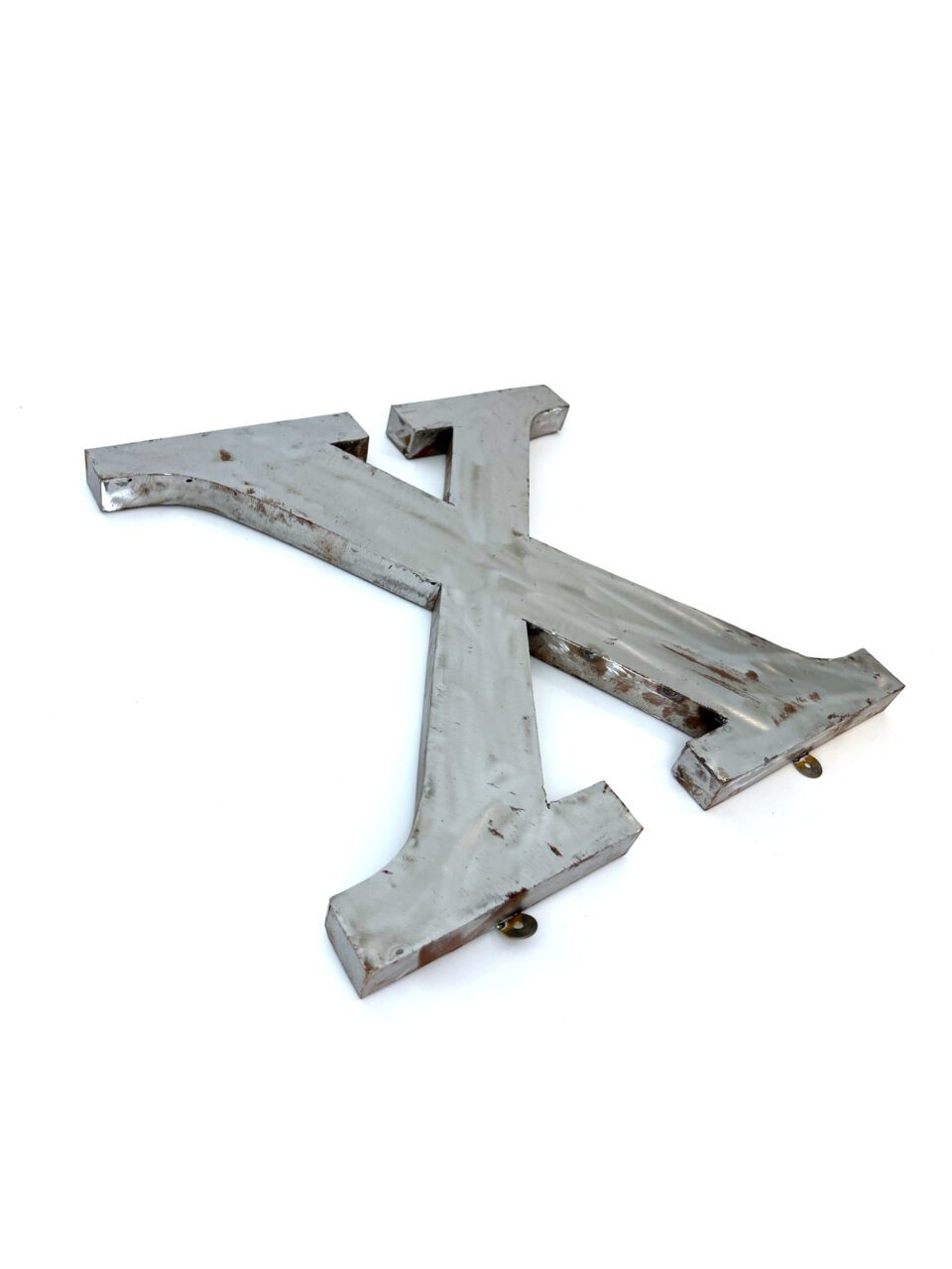 Wall Mounted Letter 'X' Antique Finish 400mm 16" High