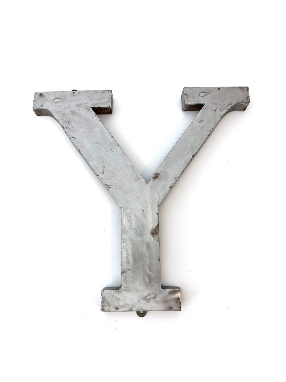 Wall Mounted Letter 'Y' Antique Finish 400mm 16" High - Image 3
