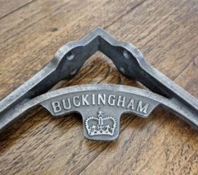Shelf Bracket GALLOWS Rad Lugs BUCKINGHAM Antique Iron 200mm x 200mm