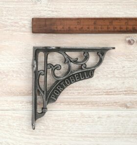 Shelf Bracket PORTOBELLO Heritage Cast Ant Iron 125 x 125mm