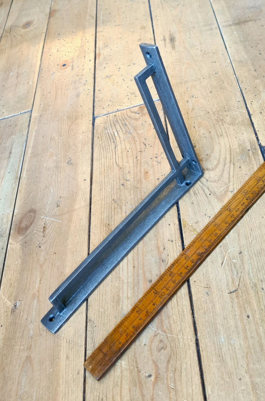 Shelf Bracket ART DECO MORRIS Cast Antique Iron 195mm x 260mm - Image 3