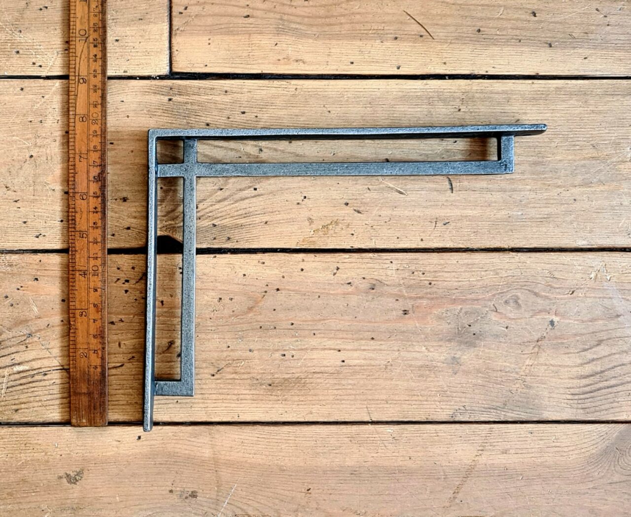Shelf Bracket ART DECO MORRIS Cast Antique Iron 195mm x 260mm - Image 2