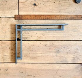 Shelf Bracket ART DECO MORRIS Cast Antique Iron 195mm x 260mm