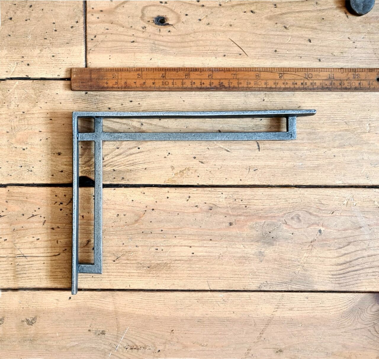 Shelf Bracket ART DECO MORRIS Cast Antique Iron 195mm x 260mm