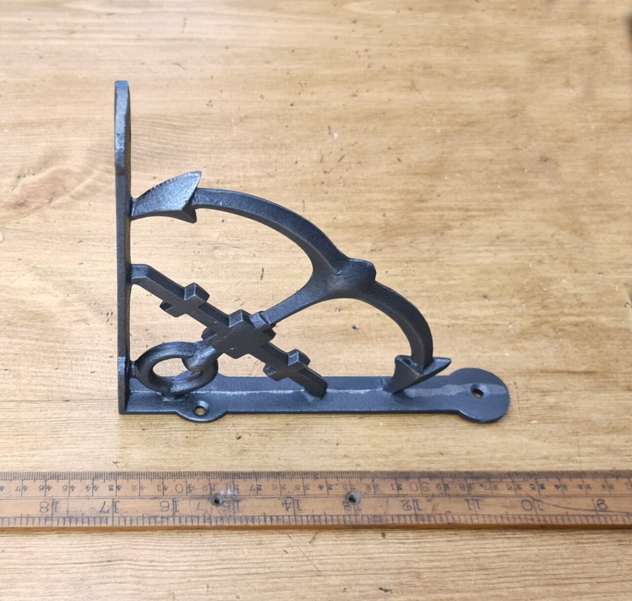 Shelf Bracket ANCHOR Cast Antique Iron 180 x 180mm - Image 2