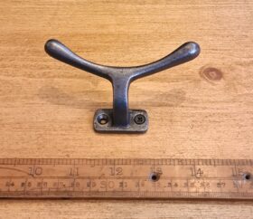 Cleat Hook MOORING Double Cast Antique Iron 100mm