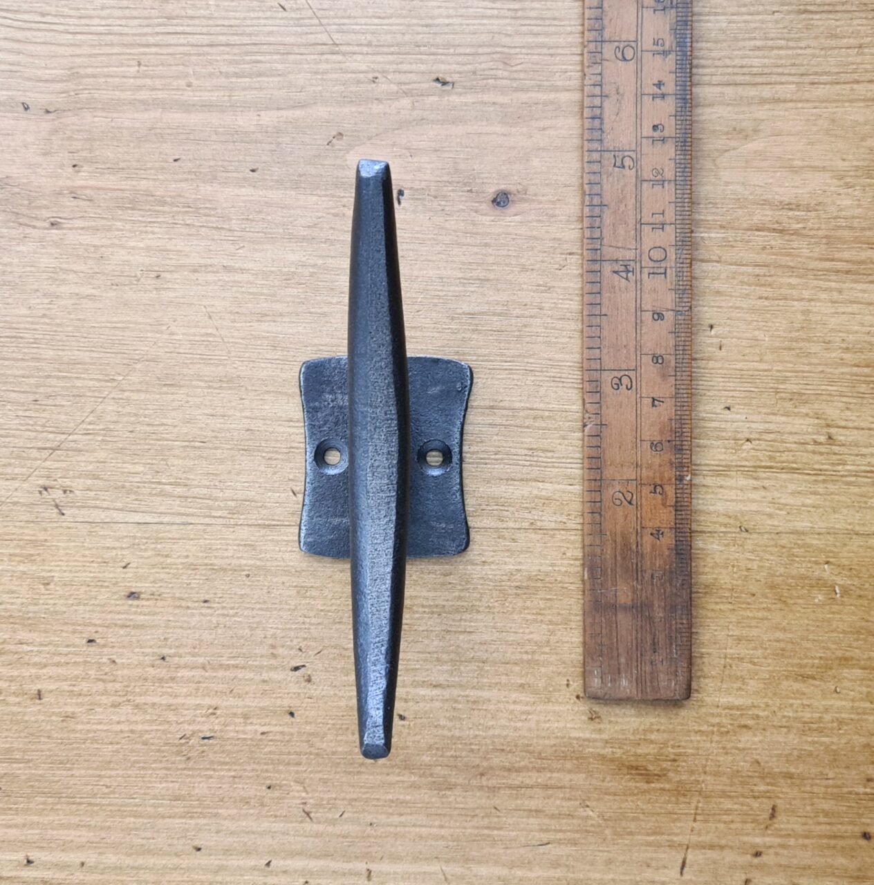 Cleat Hook MOORING Small Double Cast Antique Iron 120mm