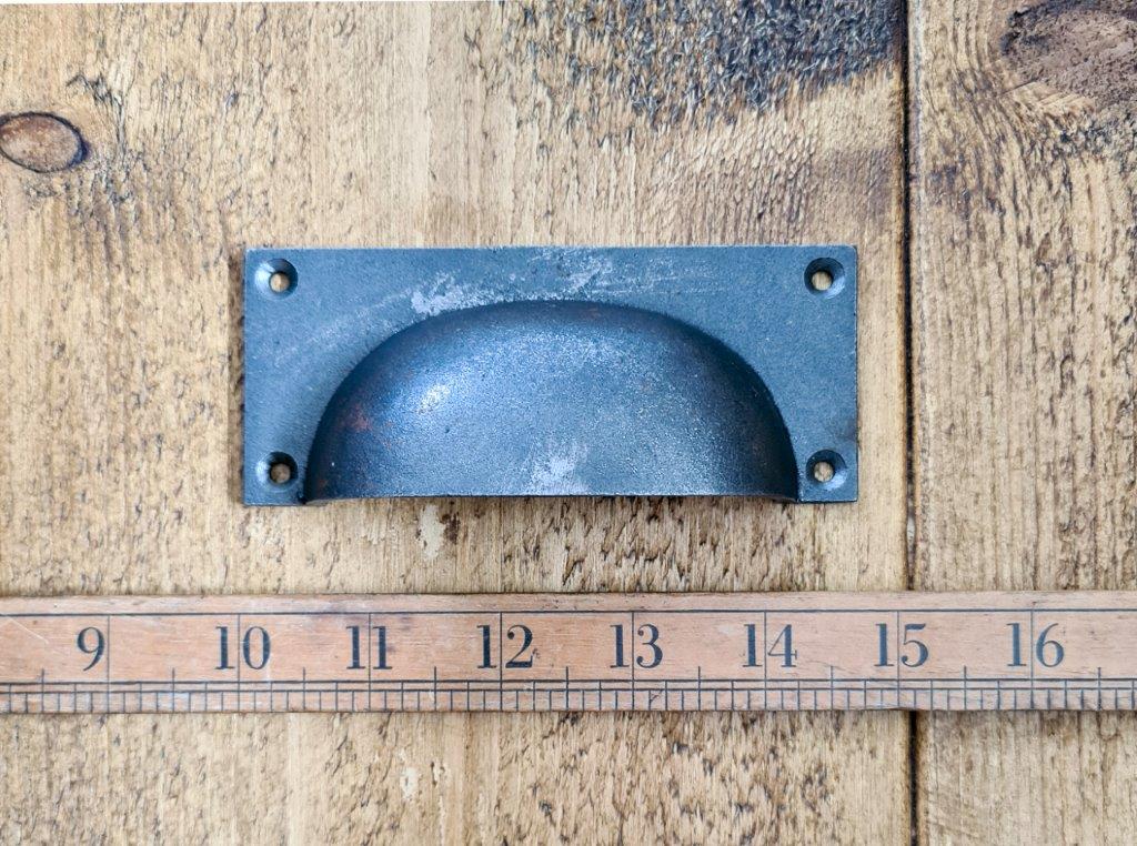 Cup Handle Square Design Cast Ant Iron 120 x 50mm