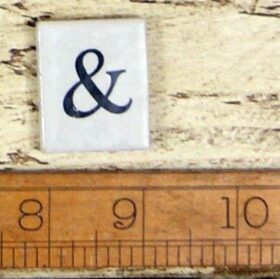 Ceramic Insert For Label Frame Coat Hook Off-White '&'