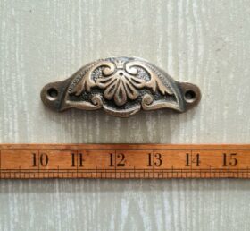 Cup Handle ADELPHI Fancy Swirl Cast Ant Brass 105mm - see 01.087F.AB.108