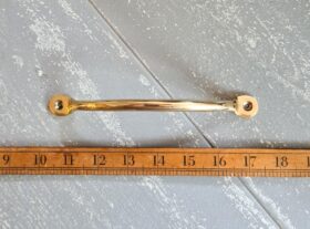 Bow Handle Penny End Solid Brass 180mm