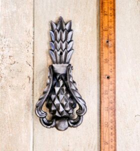 Door Knocker PINEAPPLE Cast Antique Iron 75 x 180mm high