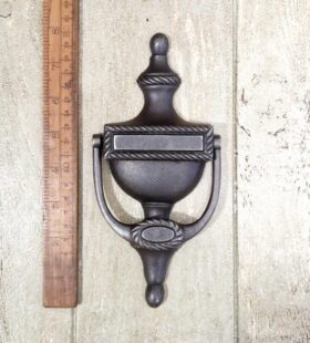 Door Knocker GEORGIAN CLASSIC Cast Antique Iron 200mm - TBD