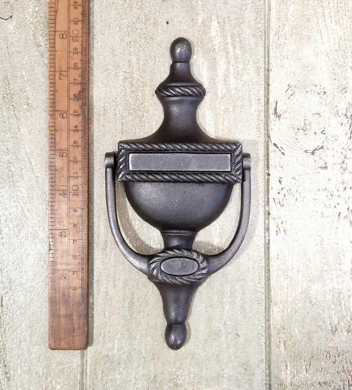 Door Knocker GEORGIAN CLASSIC Cast Antique Iron 200mm - TBD