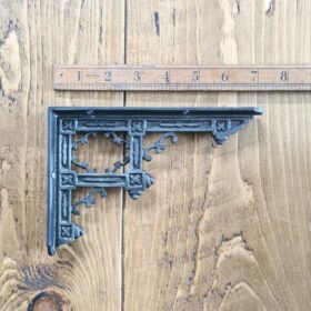 Shelf Bracket TEMPLE Design Cast Antique Iron 125 x 180mm