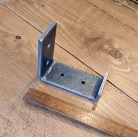 Shelf Bracket Utility Lipped MARSH Antique Iron 85 x 102mm (92mm int)
