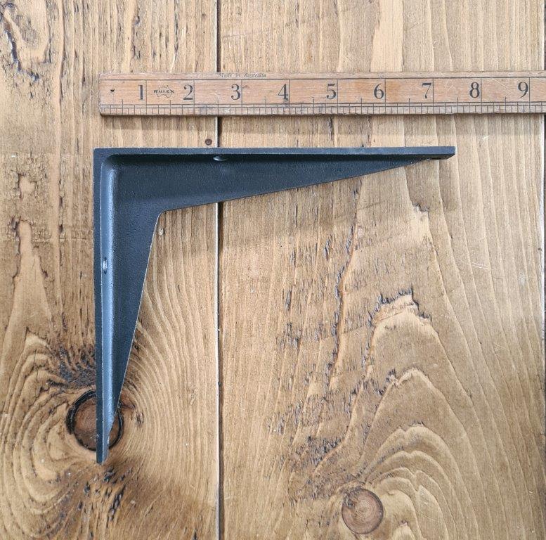 Shelf Bracket PLAIN VOLE Design Cast Antique Iron 160mm x 185mm - Image 2