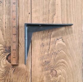 Shelf Bracket PLAIN VOLE Design Cast Antique Iron 125mm x 150mm