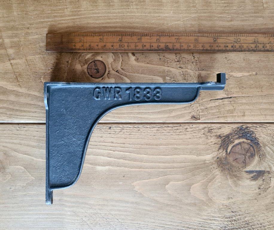 Shelf Bracket Lip Railway GWR 1833 Cast Antique Iron 230mm