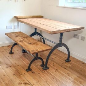 Coffee Table End Frame DENBIGH Cast Iron 400mm
