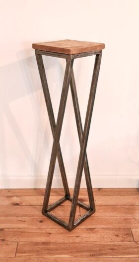 Drinks Table Plant Stand ILLUSION Antique Iron 1050mm x 260mm