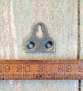 Mirror Picture Plate Keyhole Slot Antique Brass Plated 38mm