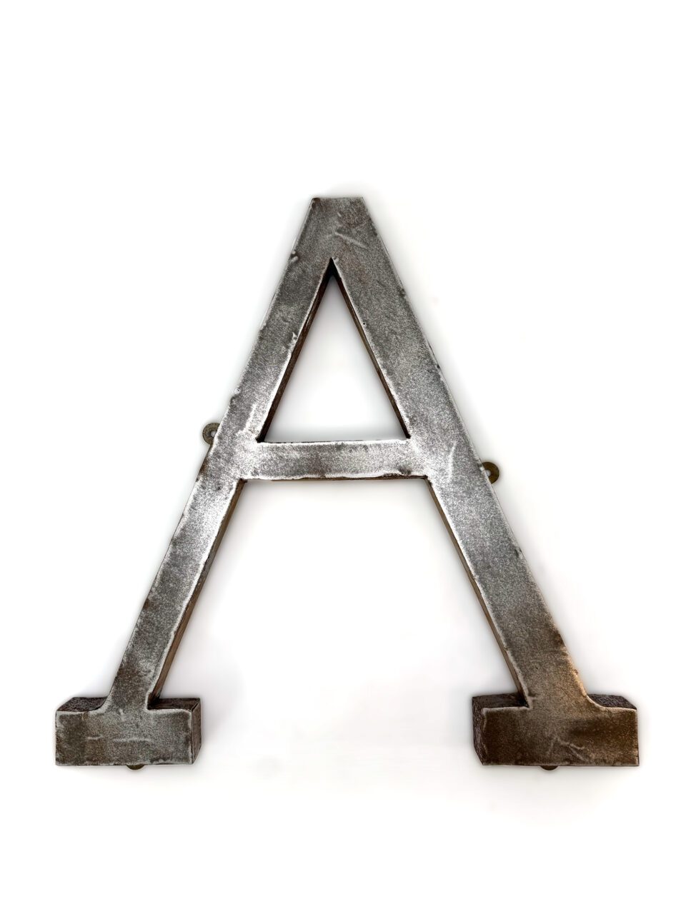 Wall Mounted Letter 'A' Antique Finish 400mm 16" High - Image 2