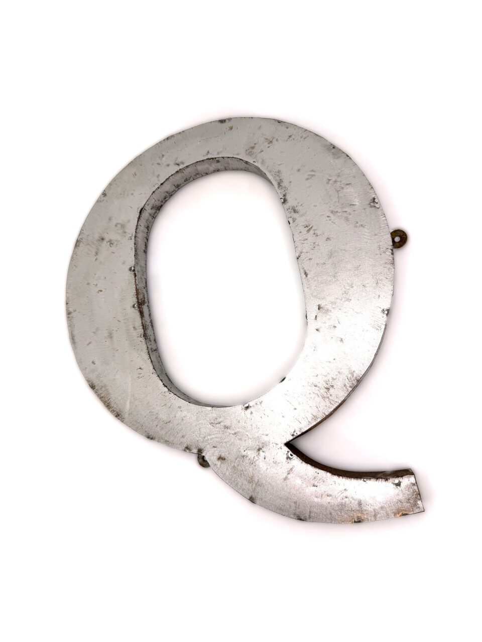 Wall Mounted Letter 'Q' Antique Finish 400mm 16" High