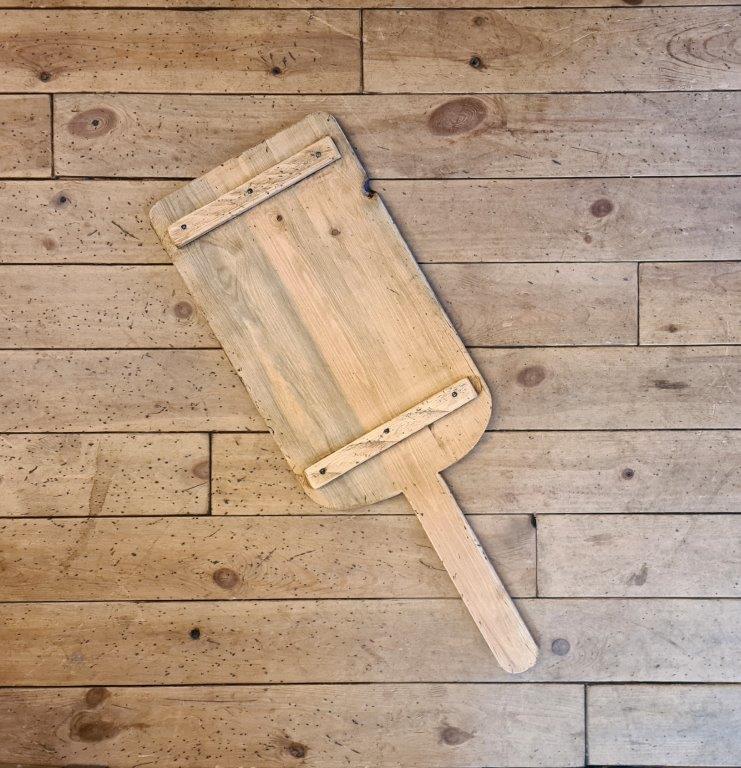 Pizza Paddle Chopping Cutting Board Pine Blank 850 x 380 x 14mm + Braces - Image 2