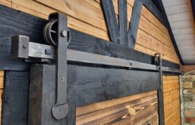 Sliding Door TRACK ONLY Antique Iron 5mm x 50mm x 1860mm long