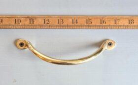 Bow Handle Cranked Penny End Solid Brass 180mm