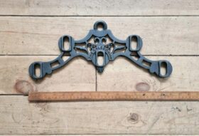 Clothes Airer Rack End CALEDONIAN Hanging 4 Hole Ant Iron 405mm