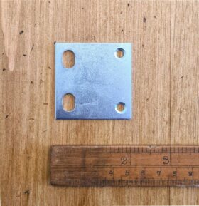 Stretcher Plate Slotted Holes GRAIN 50 x 50mm