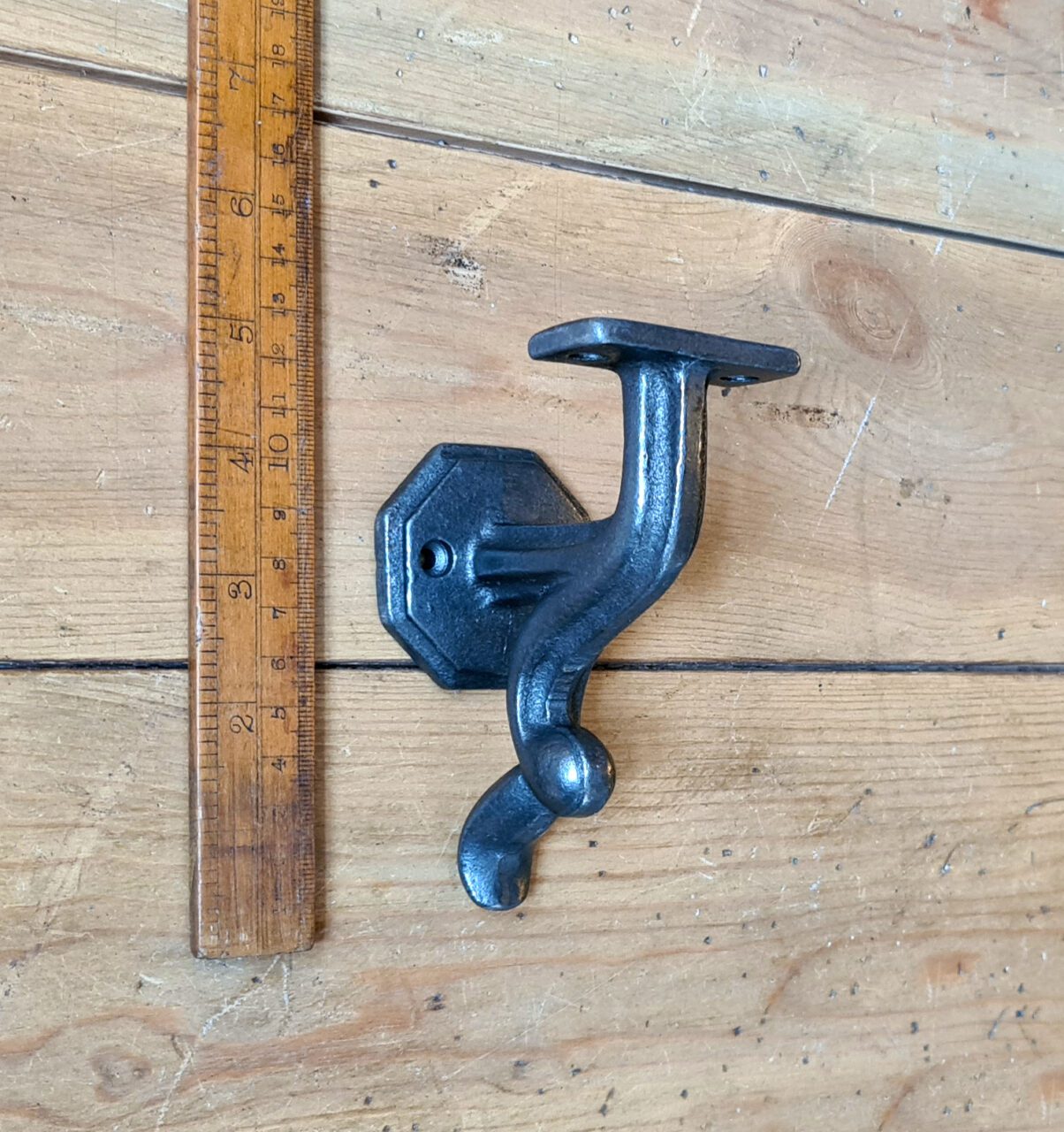Hand Rail Bracket VICTORIAN Strong Cast Antique Iron 120mm x 80mm