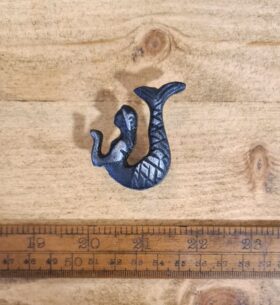 Knob Cupboard MERMAID Cast Antique Iron 50mm