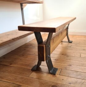 Bench Leg RAMOS 10mm Steel Ant Iron 400 x 245mm (4 Legs per bench required)