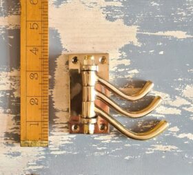 Swivel Hook Triple LUXURY Solid Brass 100mm