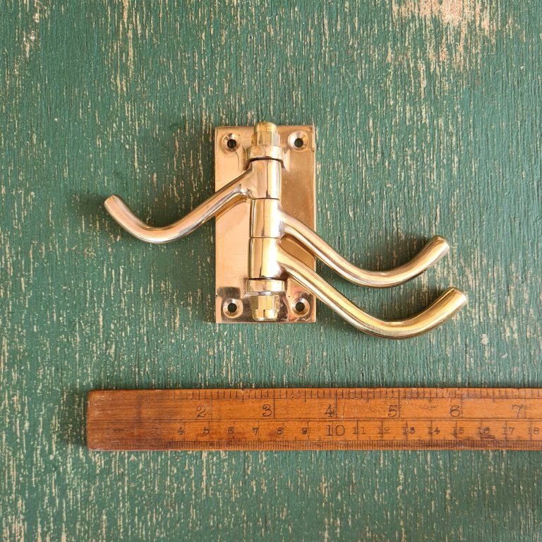 Swivel Hook Triple LUXURY Solid Brass 100mm - Image 2