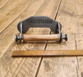 Toilet Roll Holder SPEND A PENNY Drop In PECKHAM Antique Iron 150mm